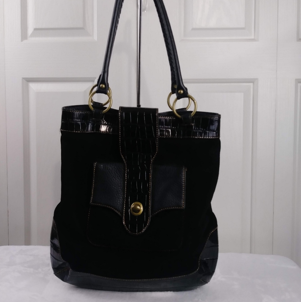 Hobo International Suede & Leather Tote